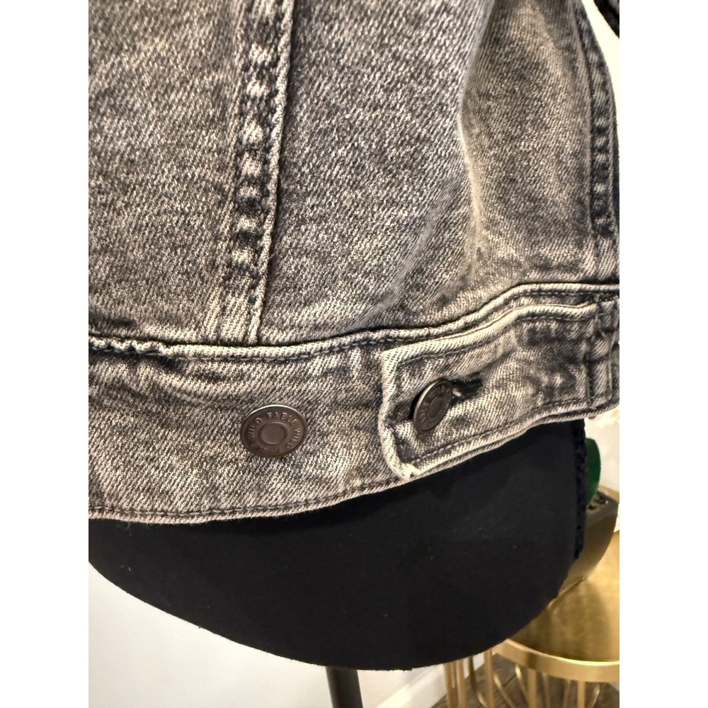 Wild Fable Gray Acid Wash Denim Jacket Size S - Picture 5 of 6